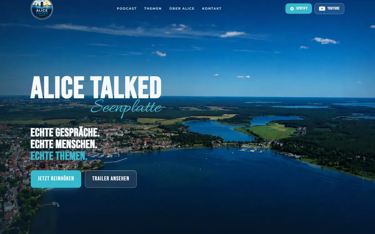 Startseite von Alice Talked