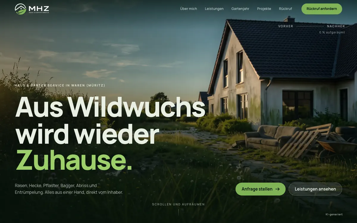 Startseite von MHZ Haus und Garten